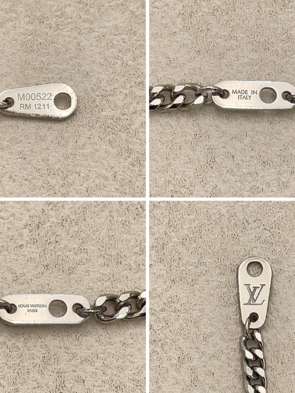 Louis Vuitton Unisex Instincts Silver Necklace - Picture 7 of 7